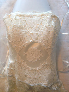 Melissa Sweet Hallie Strapless Wedding Dress - Melissa Sweet - Nearly Newlywed Bridal Boutique - 3