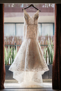 Lazaro 'Vivien' wedding dress size-10 PREOWNED