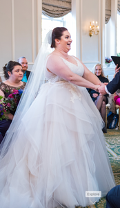 Alvina Valenta '9605' wedding dress size-16 PREOWNED