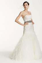 Load image into Gallery viewer, Galina &#39;Gown&#39; size 12 used wedding dress front view on model
