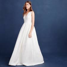 J Crew 'Beaded Silk' size 6 new wedding dress front view on model