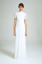 Load image into Gallery viewer, Collette Dinnigan &#39;Snowflake&#39; size 0 sample wedding dress front view on model

