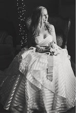 Load image into Gallery viewer, Hayley Paige &#39;Guindon&#39; size 4 used wedding dress front view on bride sitting
