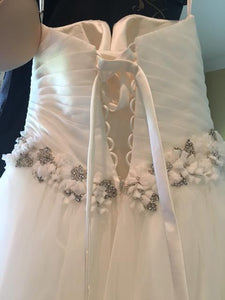 Allure Bridals '2607' size 10 new wedding dress back view on hanger