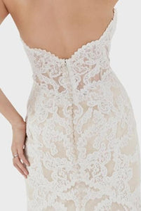 Matthew Christopher 'Emma' size 4 new wedding dress back view on model