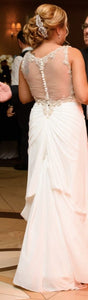Pronovias 'Maranta' size 6 used wedding dress back view on bride