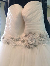 Load image into Gallery viewer, Allure Bridals &#39;2607&#39; size 10 new wedding dress front view close up on hanger
