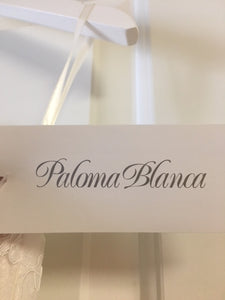 Paloma Blanca '4610' size 10 new wedding dress view of tag