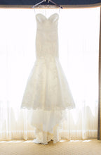 Load image into Gallery viewer, Matthew Christopher &#39;Amelie&#39; size 4 used wedding dress front view on hanger
