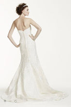Load image into Gallery viewer, Oleg Cassini &#39;Satin Lace Strapless&#39; - Oleg Cassini - Nearly Newlywed Bridal Boutique - 3
