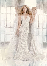 Load image into Gallery viewer, Hayley Paige &#39;Cali&#39; size 10 new wedding dress front view on model
