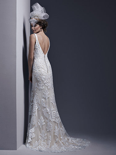 Sottero and Midgley 'Tatum' size 6 new wedding dress back view on model