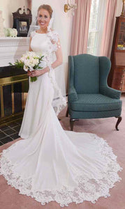 Essence of Australia '2238' size 6 new wedding dress front view on bride