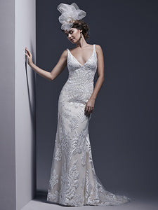 Sottero and Midgley 'Tatum' size 6 new wedding dress front view on model
