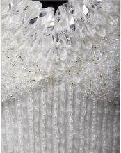 Load image into Gallery viewer, Rina Di Montella &#39;Beaded Corset&#39; size 4 sample wedding dress  close up of fabric
