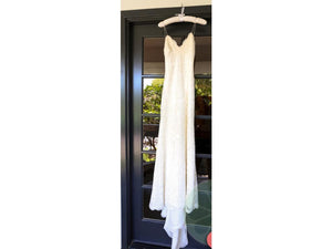 Katie May 'Poipu' size 2 used wedding dress front view on hanger