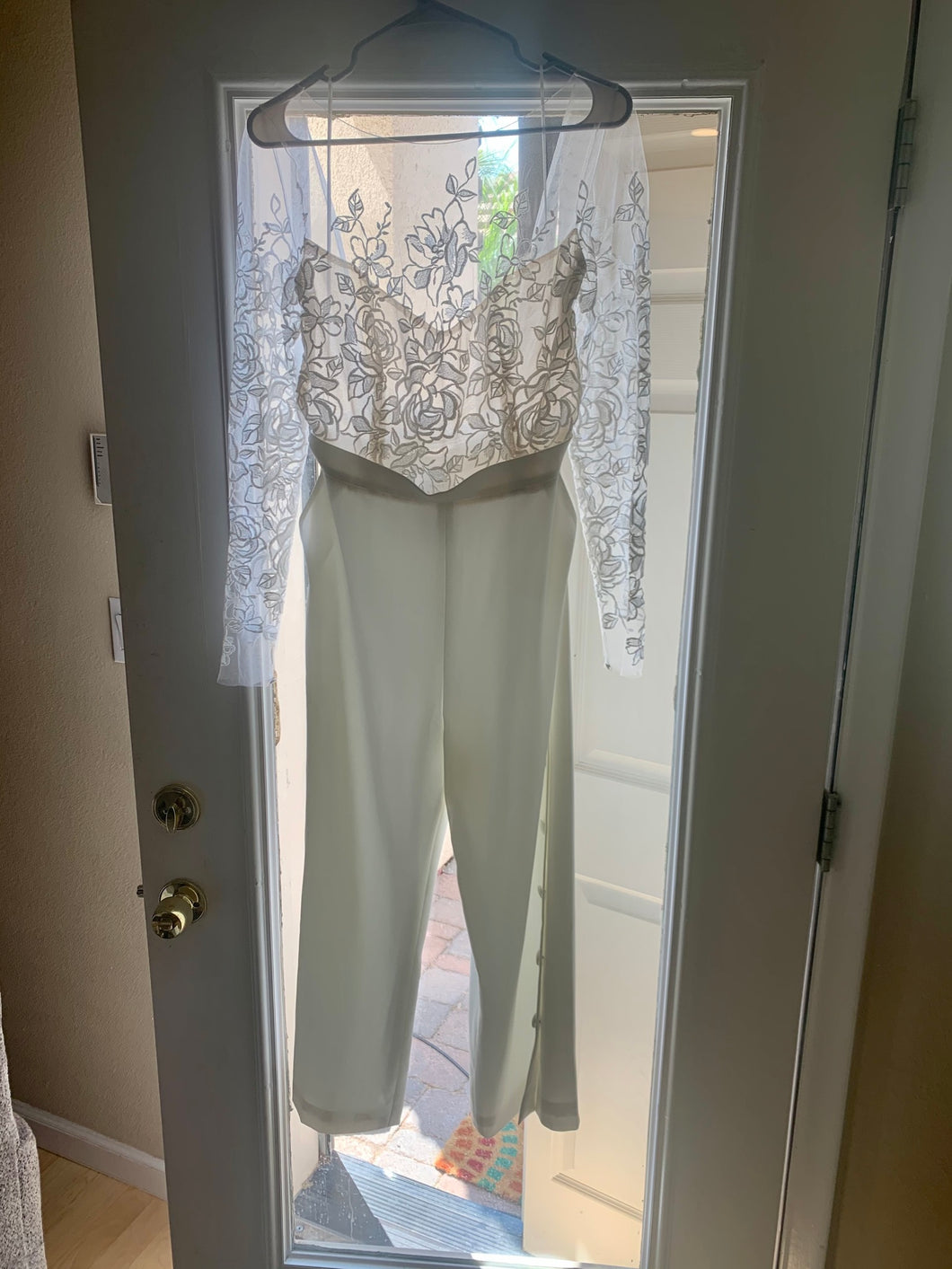 Rime Arodaky 'Braham jumpsuit' wedding dress size-06 NEW