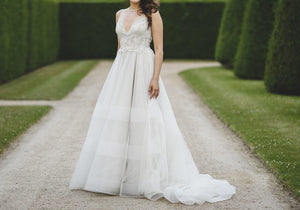 Monique Lhuillier '16219' wedding dress size-10 PREOWNED