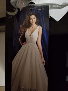 Alfred Angelo 'Sapphire' size 10 new wedding dress front view on model