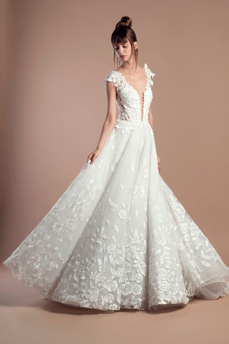 tony ward 'Amelia' wedding dress size-08 PREOWNED