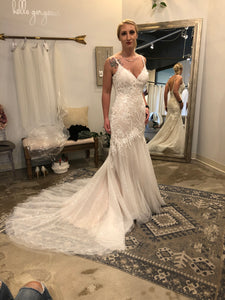 kenneth winston '1813' wedding dress size-06 PREOWNED