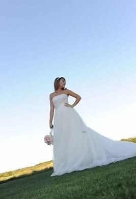 Badgley Mischka Tori Ball Gown Miniskirt Dress - Badgley Mischka - Nearly Newlywed Bridal Boutique - 1