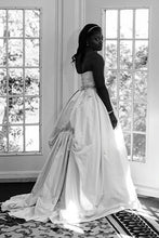 Load image into Gallery viewer, Judd Waddell Strapless Princess Pale Gold Ball Gown - Judd Waddell - Nearly Newlywed Bridal Boutique - 5
