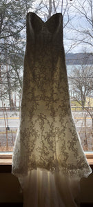Maggie Sottero 'Chesney' size 2 used wedding dress front view on hanger