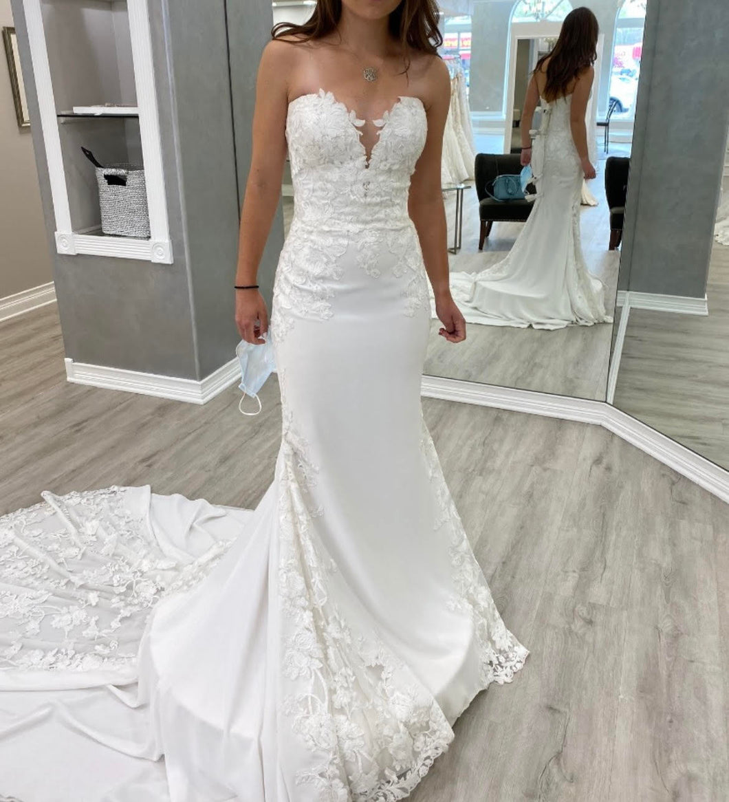 Pronovias 'Epico' wedding dress size-02 NEW