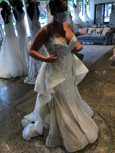 Oksana Mukha 'Celeste' wedding dress size-14 NEW