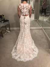Load image into Gallery viewer, Watters &#39;Jones Top and Roswell Skirt&#39; size 12 new wedding dress back view on bride
