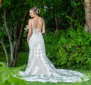 campodoro bride 'not sure' wedding dress size-06 PREOWNED