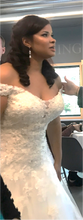 Load image into Gallery viewer, Sophia Tolli &#39;Vasya&#39; size 14 used wedding dress front view on bride
