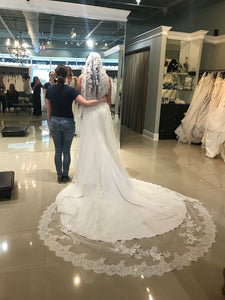Pronovias 'Vicenta' wedding dress size-06 PREOWNED