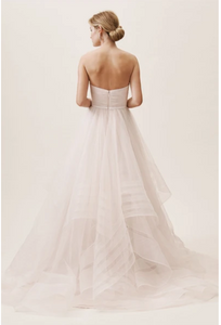 Wtoo 'Garner' size 12 new wedding dress back view on model
