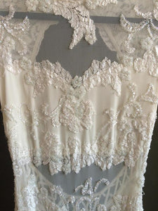 Elie Saab 'Vintage' size 2 used wedding dress front view on hanger