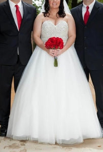 Mori Lee '1952' wedding dress size-18W PREOWNED