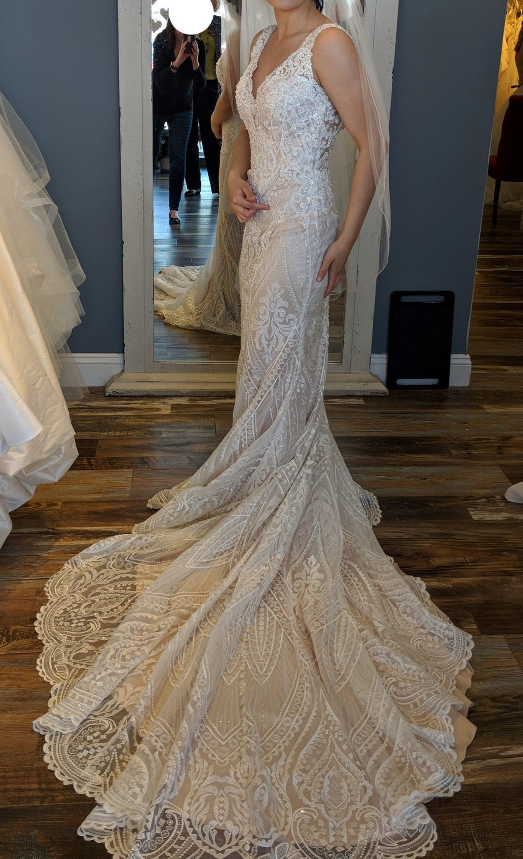 Allure Bridals 'c502' wedding dress size-04 NEW