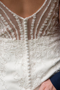 Justin Alexander '88097' wedding dress size-08 PREOWNED