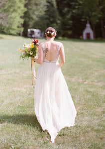 Alexandra Grecco 'Alexandra Grecco Classic Sequin Wedding Dress' wedding dress size-10 PREOWNED