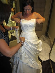 Simone Carvalli 90148 Strapless Wedding Dress - Simone Carvalli - Nearly Newlywed Bridal Boutique - 2