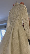 Load and play video in Gallery viewer, La Maison Bridal &#39;Long Sleeve Beaded Ball Gown&#39;
