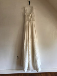 Olia Zavozina 'Jenny' size 4 used wedding dress front view on hanger