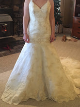 Load image into Gallery viewer, Madison James &#39;105&#39; size 10 sample wedding dress front view on bride
