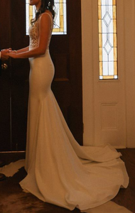 Mikaella '2297' wedding dress size-06 PREOWNED