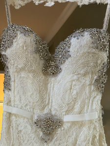 Galia lahav 'Trumpet' wedding dress size-06 PREOWNED