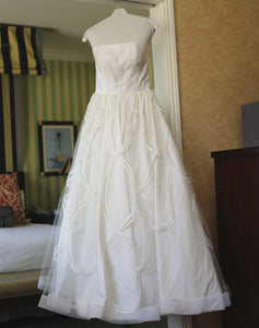 Jorge Manuel Tulle Ball Gown with Embroidery - Jorge Manuel - Nearly Newlywed Bridal Boutique - 2