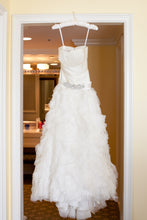 Load image into Gallery viewer, Monique Lhuillier &#39;Collette&#39; size 8 used wedding dress front view on hanger
