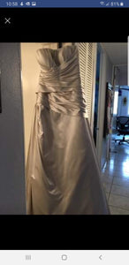 Casablanca '1944' size 14 used wedding dress front view on hanger