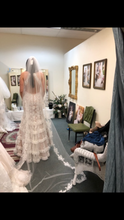 Load image into Gallery viewer, Mori Lee &#39;99061&#39; size 6 sample wedding dress back view on bride
